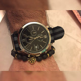 SINOBI James Bond Inspired Design Sports Chronograph Geneva Quartz