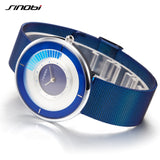 SINOBI Ultra-thin Creative Dial Mesh Strap Quartz Watch