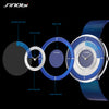 SINOBI Ultra-thin Creative Dial Mesh Strap Quartz Watch
