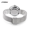SINOBI Women Luxury Silver Fashion Bracelet Watch