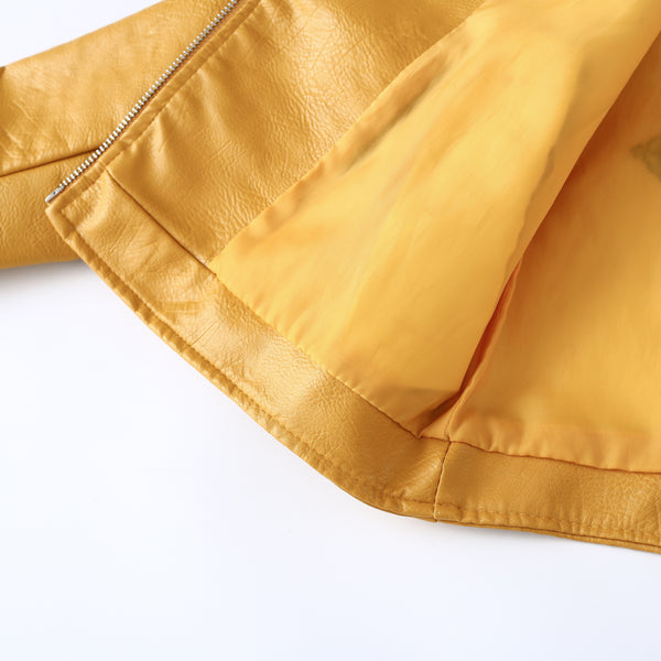 Simplee Embroidery black leather jacket women Zipper motorcycle faux leather coat Winter fashion biker jacket outerwear & coats