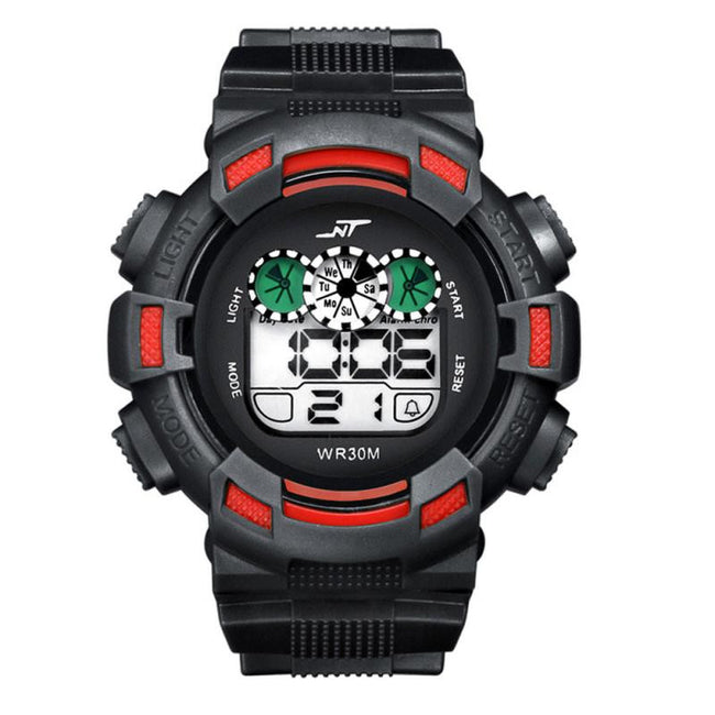 Waterproof Luminous display Mens LED Digital Date Alarm Waterproof Rubber Sports Army Watch Wristwatch Water Resistant #YYW