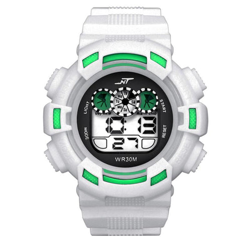 Waterproof Luminous display Mens LED Digital Date Alarm Waterproof Rubber Sports Army Watch Wristwatch Water Resistant #YYW
