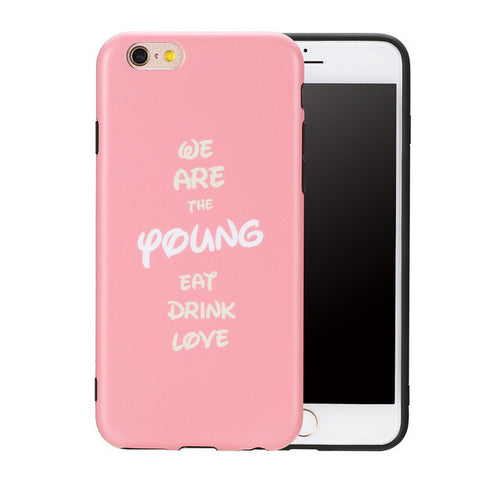 Letters Printed Cases For iphone 7 / 6 / 6S / Plus