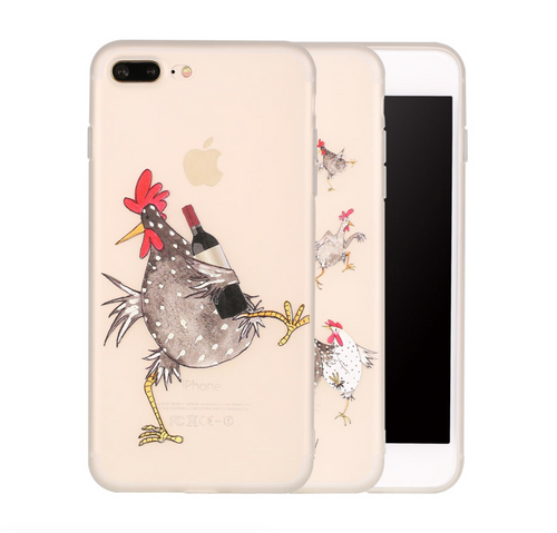 Cartoon Rooster Case For iPhone Models - ilovealma