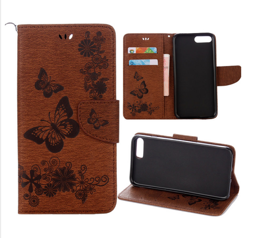 Leather Flip Case For iPhone Models