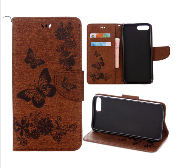 Leather Flip Case For iPhone Models
