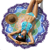 Lotus Geometric Beach Towel