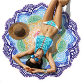 Lotus Geometric Beach Towel