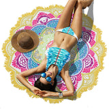 Lotus Geometric Beach Towel