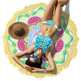 Lotus Geometric Beach Towel
