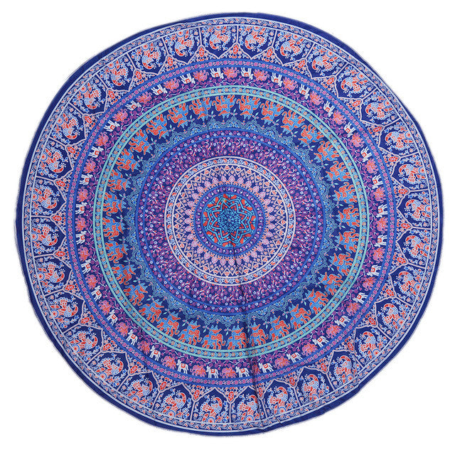 Bohemia Geometric tablecloth Beach Table Cloth Decorative Wall Carpet Tapestries Art Hanging Meditation Mandala Bed Decor Tapete - ilovealma