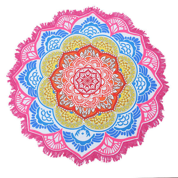 23 Style Round Beach Towel Table Cloth 150cm Adults Bath Towel Jacquard Tablecloth Mandala Drop Shipping - ilovealma