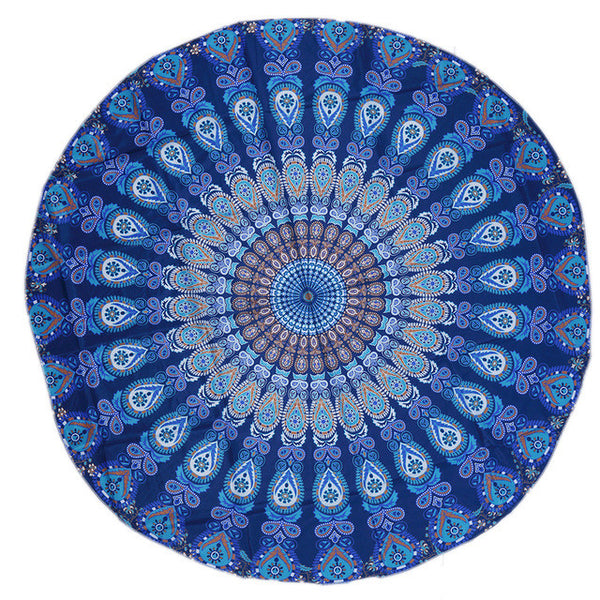 23 Style Round Beach Towel Table Cloth 150cm Adults Bath Towel Jacquard Tablecloth Mandala Drop Shipping - ilovealma