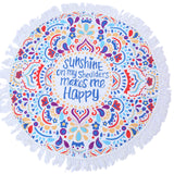 23 Style Round Beach Towel Table Cloth 150cm Adults Bath Towel Jacquard Tablecloth Mandala Drop Shipping - ilovealma