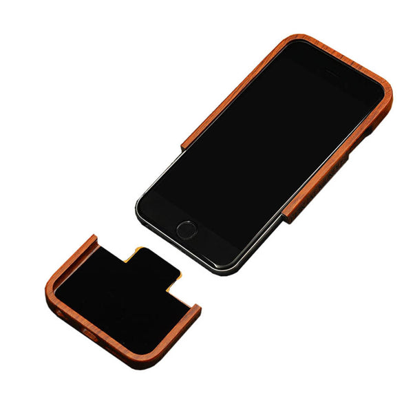 7 Plus Genuine Wood Phone Cases For iPhone 5 5s SE 6 6s 7 Plus Case Retro relief Carving Skull Embossed Wooden Cover Top Quality - ilovealma