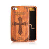 7 Plus Genuine Wood Phone Cases For iPhone 5 5s SE 6 6s 7 Plus Case Retro relief Carving Skull Embossed Wooden Cover Top Quality - ilovealma