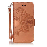 Wallet Leather Flip For Huawei P8 P9 Lite G9 Case Luxury 3D Embossed Skull Pattern Phone Cases With Card Holder Shell Capa Cover