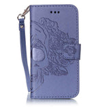 Wallet Leather Flip For Huawei P8 P9 Lite G9 Case Luxury 3D Embossed Skull Pattern Phone Cases With Card Holder Shell Capa Cover