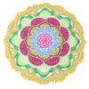 Beach towel Tassel Indian Mandala tablecloth Totem Lotus Printing Beach Towels Yoga Mat Sun block Round Bikini Cover-Up Blanket - ilovealma