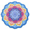 Beach towel Tassel Indian Mandala tablecloth Totem Lotus Printing Beach Towels Yoga Mat Sun block Round Bikini Cover-Up Blanket - ilovealma