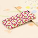 3D Embossed Matte 360 Full Body Protection Case For iPhone 6 6s Plus Cover Fashion Flower Frosted Funda Shell + Tempered Glass - ilovealma