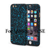 3D Stars 360 Case For iPhone 5 5s SE 6 6S 7 Plus Ultra Slim Hard Frosted Full Body Cover Coverage Of 360 Degree Clear Glass Film - ilovealma