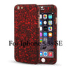 3D Stars 360 Case For iPhone 5 5s SE 6 6S 7 Plus Ultra Slim Hard Frosted Full Body Cover Coverage Of 360 Degree Clear Glass Film - ilovealma