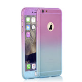 5s SE Luxury 360 degree Case Full Body Protection Gradient Back Cover for iphone 5 6 6s 7 Plus Hard Armor Cases + Screen Glass - ilovealma