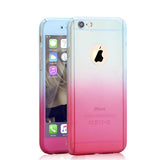 5s SE Luxury 360 degree Case Full Body Protection Gradient Back Cover for iphone 5 6 6s 7 Plus Hard Armor Cases + Screen Glass - ilovealma