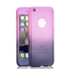 5s SE Luxury 360 degree Case Full Body Protection Gradient Back Cover for iphone 5 6 6s 7 Plus Hard Armor Cases + Screen Glass - ilovealma