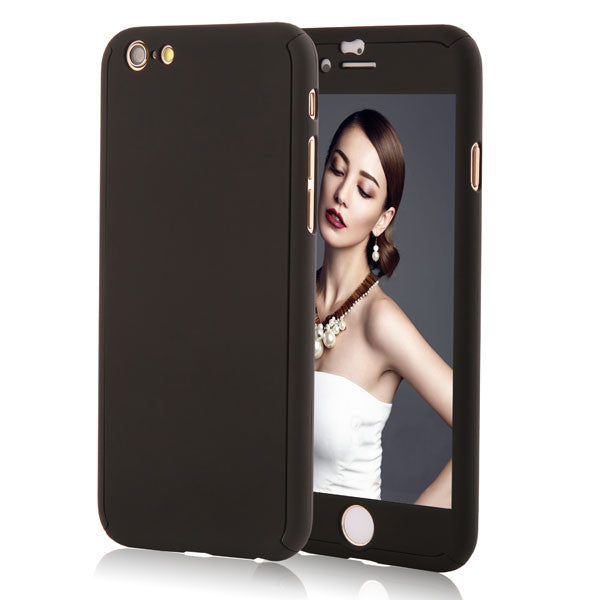 6 6s 7 Plus 360 Case Full Body Coque Phone Cases for iPhone 5 5s SE 6 6S 7 Plus Hard PC Protective Cover Free Clear Screen Film - ilovealma
