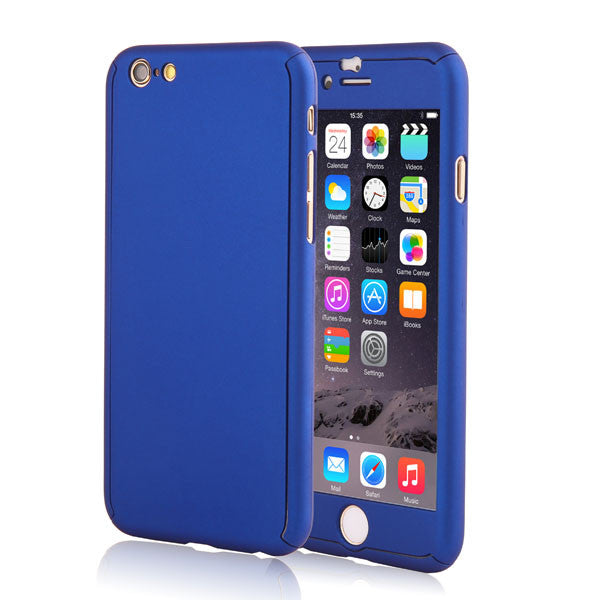 6 6s 7 Plus 360 Case Full Body Coque Phone Cases for iPhone 5 5s SE 6 6S 7 Plus Hard PC Protective Cover Free Clear Screen Film - ilovealma