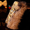 7 Luxury Fur Hair Phone Cases For iPhone 7 6 6s Plus Case Fashion DIY Bling Diamond Cartoon Fox Plush Hard PC Back Cover Fundas - ilovealma