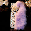 7 Luxury Fur Hair Phone Cases For iPhone 7 6 6s Plus Case Fashion DIY Bling Diamond Cartoon Fox Plush Hard PC Back Cover Fundas - ilovealma