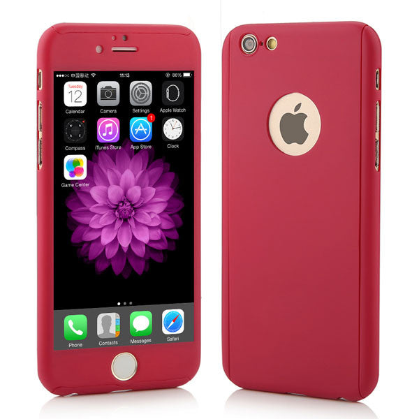 7 Plus 360 Case Full Body Protection Phone Cases For iPhone 7 7 Plus Armor 3 in 1 Hard Back Cover Funda Free Glass Screen Film - ilovealma