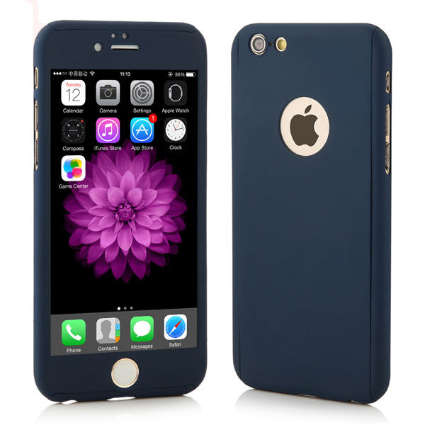 7 Plus 360 Case Full Body Protection Phone Cases For iPhone 7 7 Plus Armor 3 in 1 Hard Back Cover Funda Free Glass Screen Film - ilovealma