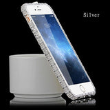 7 Plus Luxury Bling Diamond Bumper For Iphone 7 6 6s Plus 5 5s SE Case Fashion Crystal Rhinestone Sanke Inlay Metal Frame Capa - ilovealma