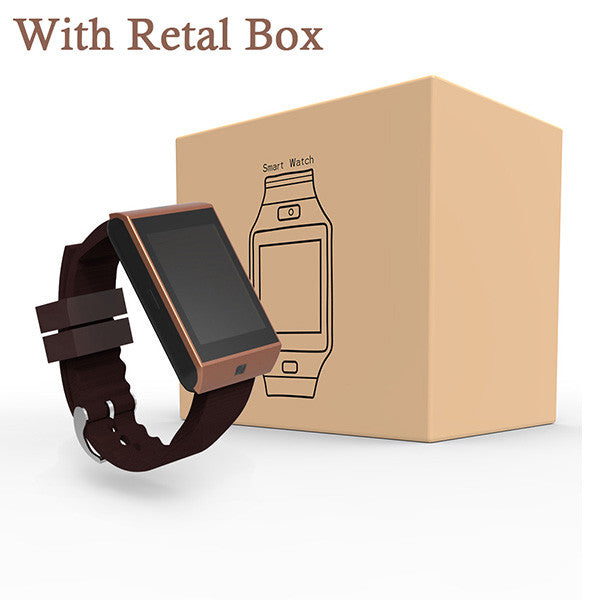 Bluetooth Smart Watch Wrist Clock Sync Notifier Support SMI TF for iphone Android Samsung S5/S6/Note2/3 Smartphones Smartwatch - ilovealma