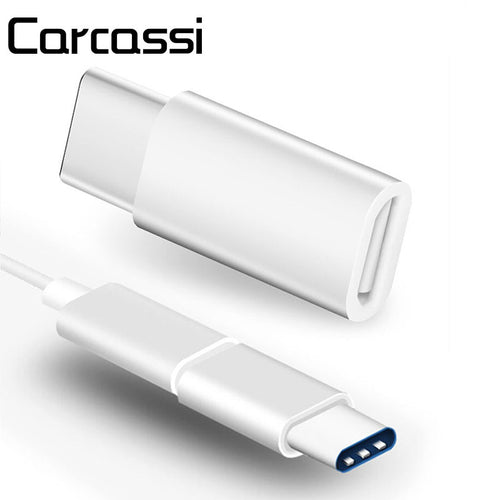 CARCASSI 5/10/15/20/40 PCS USB 3.1 Type-C Male Connector to Micro USB 2.0 5 Pin Female Data Adapter Converter USB Type C Adapter - ilovealma