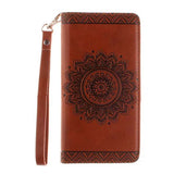 Case Coque For Samsung Galaxy S8 Plus S5 S6 S7 Edge J3 J5 2016 A3 A5 C5 Back Cover Datura flower Leather Flip Wallet Case Fundas - ilovealma