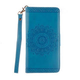 Case Coque For Samsung Galaxy S8 Plus S5 S6 S7 Edge J3 J5 2016 A3 A5 C5 Back Cover Datura flower Leather Flip Wallet Case Fundas - ilovealma