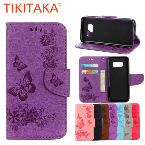 Coque For Samsung Galaxy S8 Plus Case Capa Fashion Soft TPU Stand Flip Wallet Leather Cover For Samsung Galaxy S8 S 8 Plus Shell - ilovealma