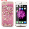 Hot! Bling Colorful Dynamic Liquid Glitter Sand Quicksand Star Hard Back Cover Clear Case For Iphone 5 5s SE 6 6s 6 Plus 6s Plus