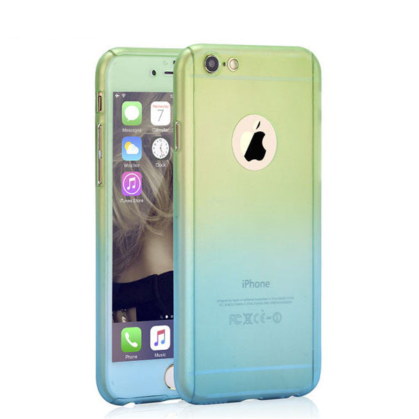 Hot! For 5 5S Complete coverage of 360 degrees back cover Case For iPhone 5 5S SE 6 6S 4.7 / 6 6S Plus 5.5 + free screen glass