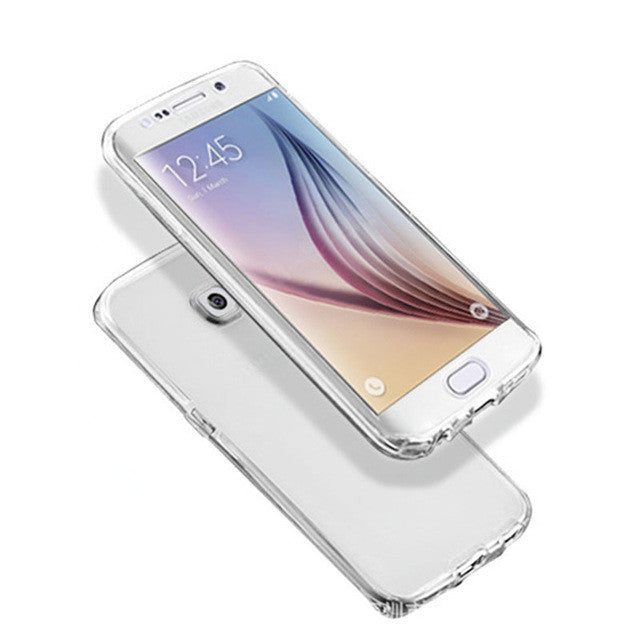J3 J5 J7 Cover Clear TPU Case For Samsung Galaxy S7 S6 edge S5 S4 Note 5 4 3 Funda Ultra thin Soft Gel 360 Full Body Phone Cases