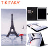 Leather Flip For Apple iPad air Fundas Cute Cartoon Floral Pattern Stand Wallet Case For iPad 5 Cover 9.7