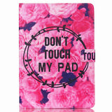 Leather Flip For Apple iPad air Fundas Cute Cartoon Floral Pattern Stand Wallet Case For iPad 5 Cover 9.7