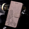 Leather Wallet Flip For Sony Z2 Z3 Z4 Z5 Mini Case Retro Embossed Flower Phone Cases Bag Shell Card Slot Stand Holder Soft Cover