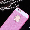 Luxury Bling Diamond Glitter Powder Phone Cases For iphone 7 6 6S Plus SE 5 5S Case Fashion Crystal Hard Plastic Back Cover Capa